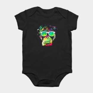 Technicolor Monkey Baby Bodysuit